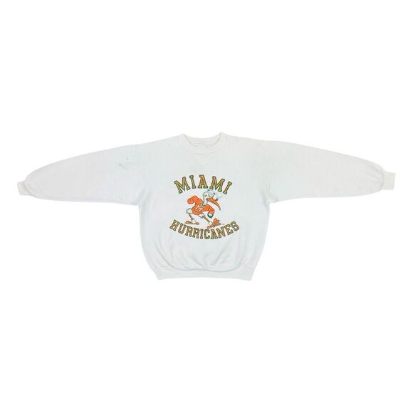 Vintage BIKE University of Miami Hurricanes Crew Neck Sweatshirt - Picture 3 of 10
